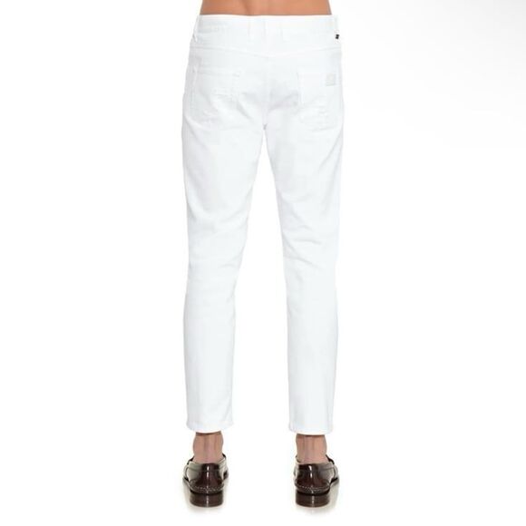 NWT Gucci Men’s Slim Distressed Ankle Jeans in Optical White Size 50 - Picture 4 of 10